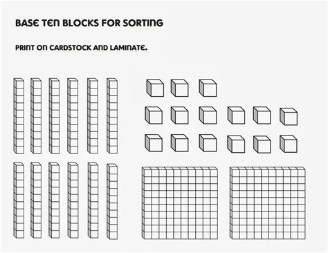 printable base ten blocks template printable templates