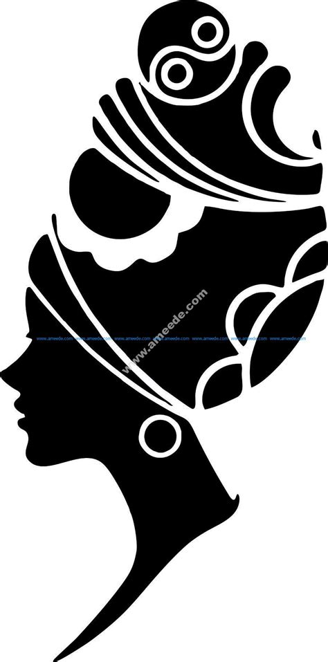 woman face silhouette vector art jpg image  vector