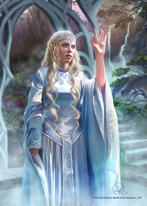 Галадриэль by drazenka kimpel elves fantasy lotr art female elf