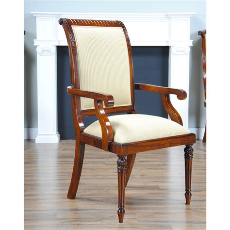 tall  upholstered arm chair niagara furniture  shipping