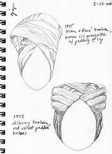 Turban Drawing Sketches Turbans Hat Hats Memorial People Fashion Choose Board 1940s Sketch Week Wordpress sketch template