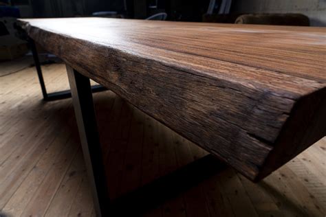table bois tronc darbre solide