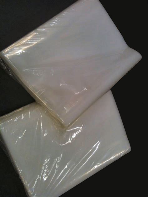 mil clear flat plastic poly bags