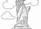 Liberty Statue Coloring Pages Coloring4free Printable Category sketch template