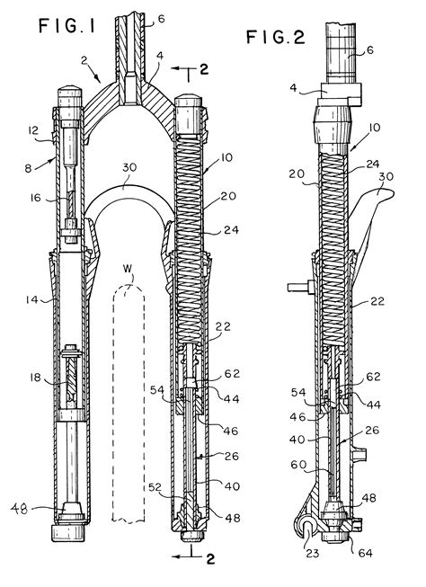 patent  multi travel suspension fork  cycles google patents