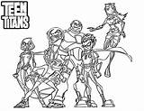 Titans Teen Coloring Go Pages Print sketch template