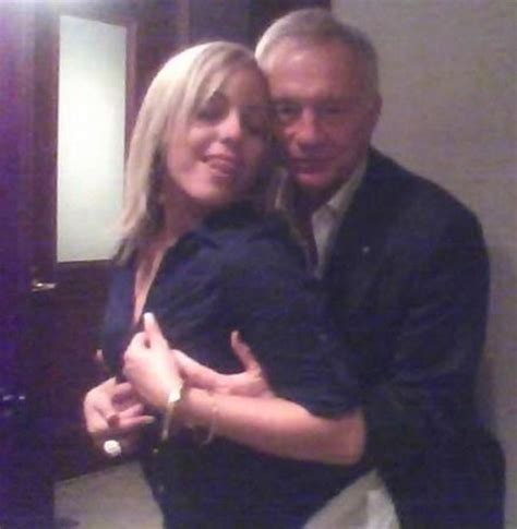 here s a lady rubbing her face on jerry jones s crotch