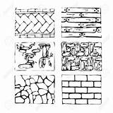 Paving Drawing Cobblestone Stones Landscape Drawn Hand Stone Blocks Pavement Detailed Vector Texture Getdrawings Illustration Drawings sketch template