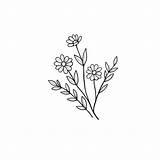 Flower Drawing Daisy Cute Easy Simple Beautiful Flowers Drawings Small Daisies Designs Tattoo Inspiration Aesthetic Draw Brighter Little Craft Information sketch template