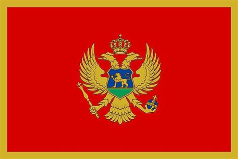 colors  symbols   flag  montenegro