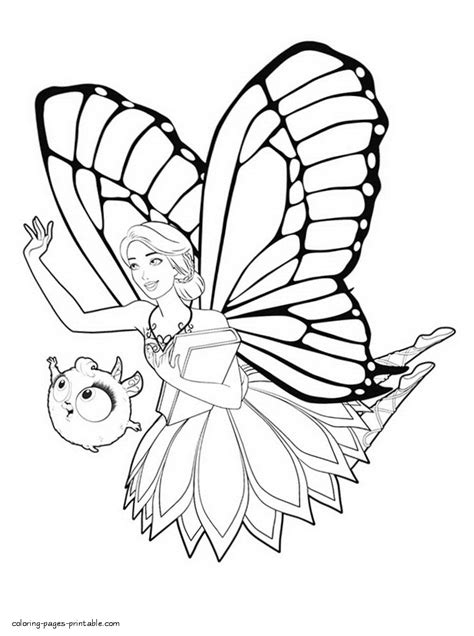 barbie mariposa coloring pages coloring pages printablecom