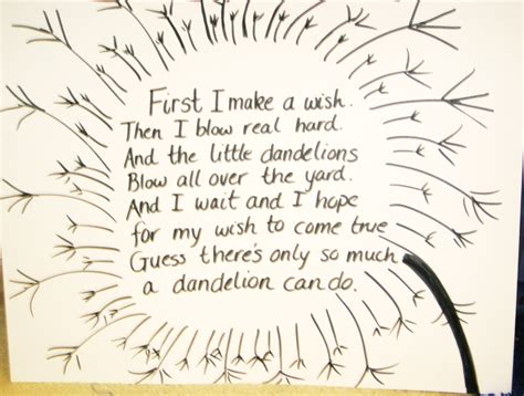 dandelion poems