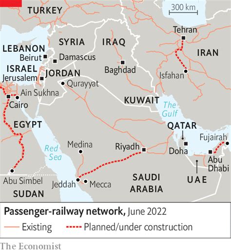 middle east railway map  latest map update