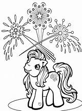 Pony Little Coloring July 4th Pages Color Kids Printable Firework Fireworks Sheets Children Unicorn Cat Dibujos Preschool Print Choose Board sketch template