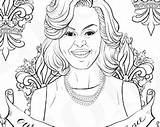 Obama Michelle Coloring Feminist Pages Printable Lady Portraits First Colouring Adults Pdf sketch template