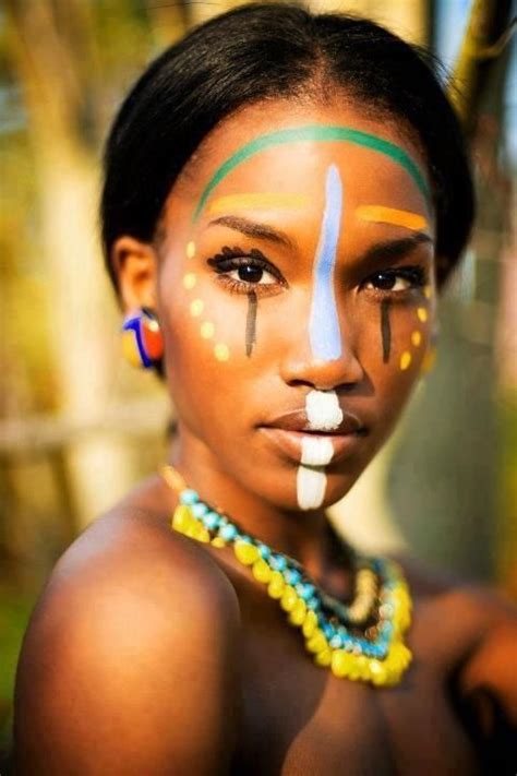 Pin By Ifegbemi P On Female Beauty African Makeup African Tribal
