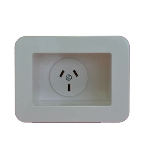 recessed single gpo appliance power outlet point  vac melbourne satellites