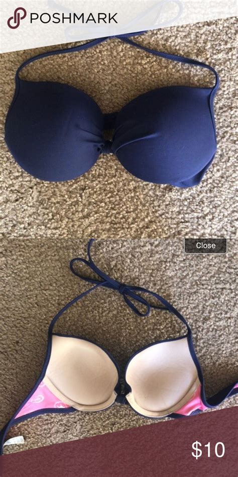 Bathing Suit Top Med Push Up Too Navy Never Worn Victoria