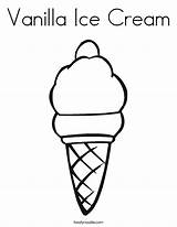 Coloring Ice Cream Vanilla Print Cone Built California Usa Twistynoodle Favorites Login Add sketch template