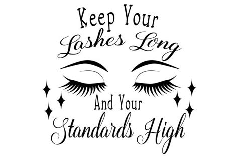 lashes long   standards high svg cut file  creative