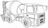 Fm12 Wecoloringpage Cement Mack Dumper Camiones sketch template
