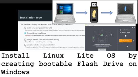 install linux lite os  flash drive  windows youtube
