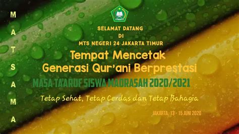 Materi Tata Tertib Mtsn 24 Jakarta Timur Youtube