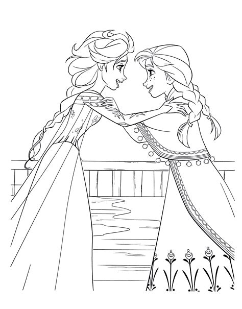 colouring pages elsa  anna bornmodernbaby