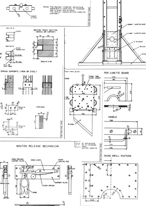 guillotine drawings construction drawings drawings blueprints