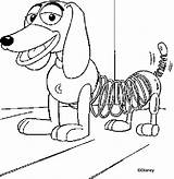 Slinky Toy Story Pages Coloring Dog Template Toystory Drawings sketch template