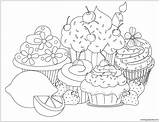 Cupcake Coloring Pages Visit Sweet Beautiful sketch template