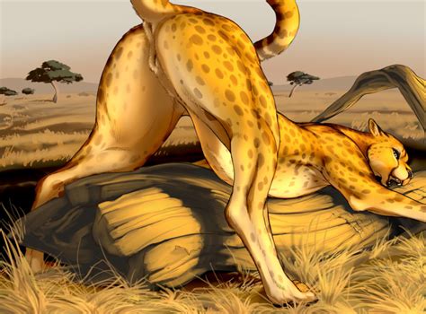 Rule 34 2015 Amber Eyes Ass Bent Over Cheetah Digitigrade Feline