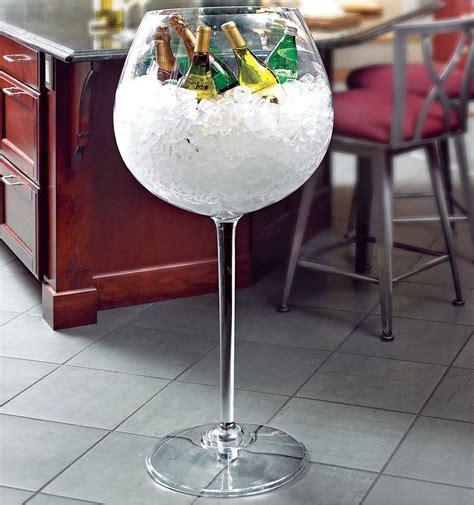 Giant Wine Glass Bottle Chiller Giant Wine Glass Large Wine Glass