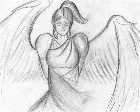 angel concept drawing  zeknif  deviantart