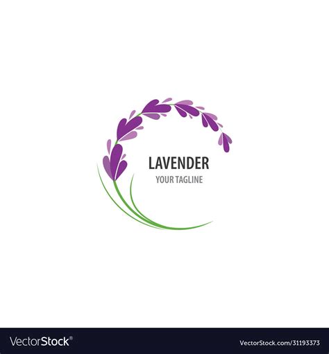 lavender logo royalty free vector image vectorstock