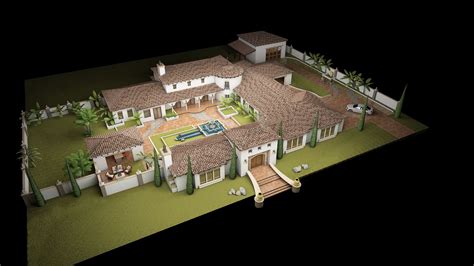 courtyard house plans hacienda style homes spanish style homes