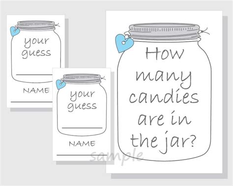 guess   candies    jar printable printable word searches