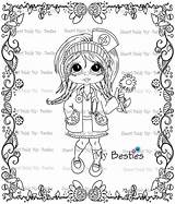 Besties Digi Nurse Rx Stamp Instant Doll Coloring Dr Well sketch template