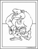 Gorilla Coloring Pages Printable Guitar Colorwithfuzzy sketch template