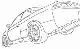 240sx Drift Drawing Outline Coloring S13 Sketch Cars Pages Clipart Nissan Car Cel Deviantart Template Library Cliparts 350z sketch template