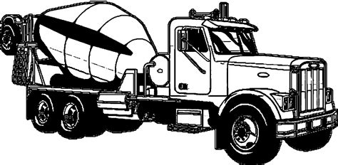 cement truck coloring page coloring home
