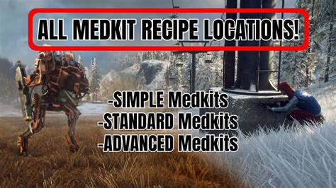 medkit schematic locations simple standard advanced generation  youtube