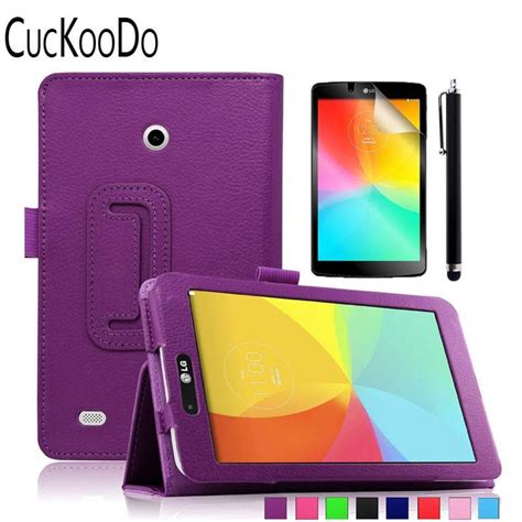 slim folding stand cover case with auto wake sleep for lg g pad v400