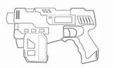 Nerf Gun Pages Drawing Coloring Colouring Party Template Target Printable Blaster Choose Board Birthday Rifle Nerfgun Battle Paintingvalley Kids sketch template