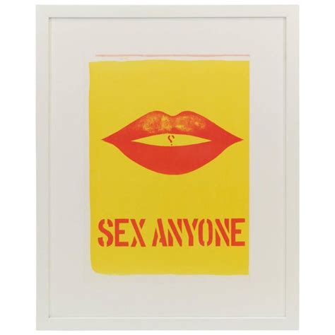 Sex Anyone Lithograph By Robert Indiana Chairish