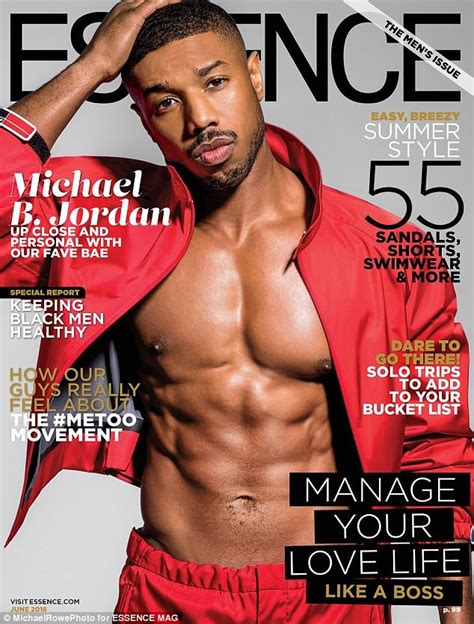 Michael B Jordan Flashes His Perfect Pecs And Amazing Abs