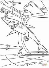 Coloring Pages Shark Boat Printable Drawing Paper sketch template