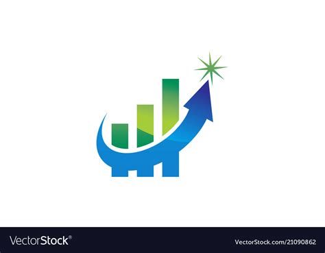 business investment logo design template vector image