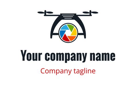 create  professional drone logo   logo maker    minutes