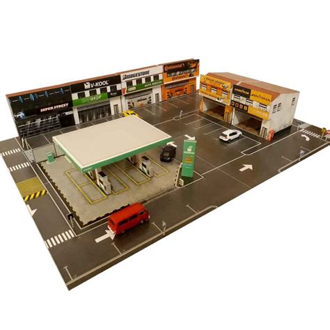 shops stores  diorama buildings  hot wheels diecast cars